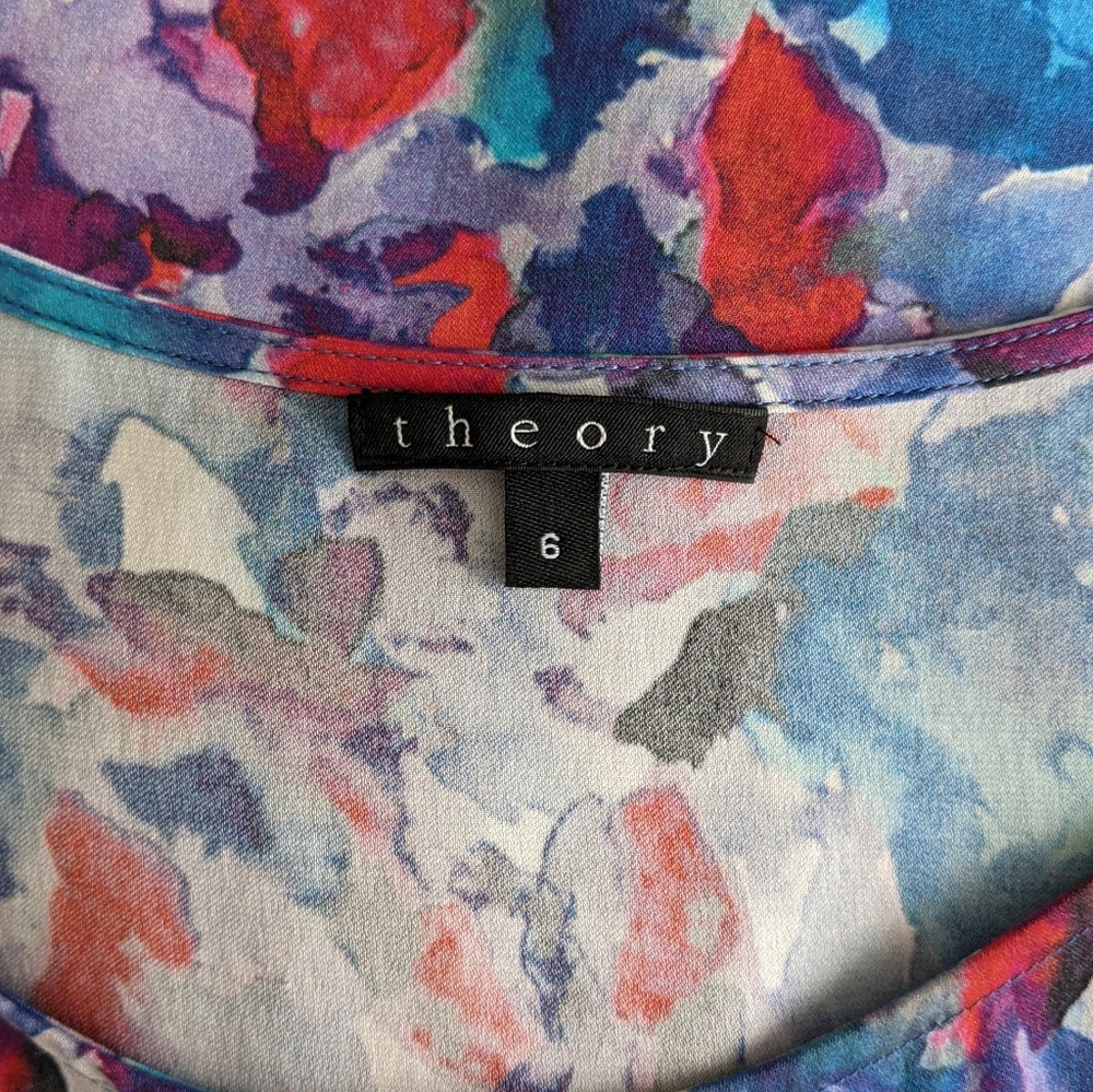 THEORY FLORAL DRESS - Picture 8 of 9